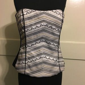 Strapless embellished top. Perfect condition!